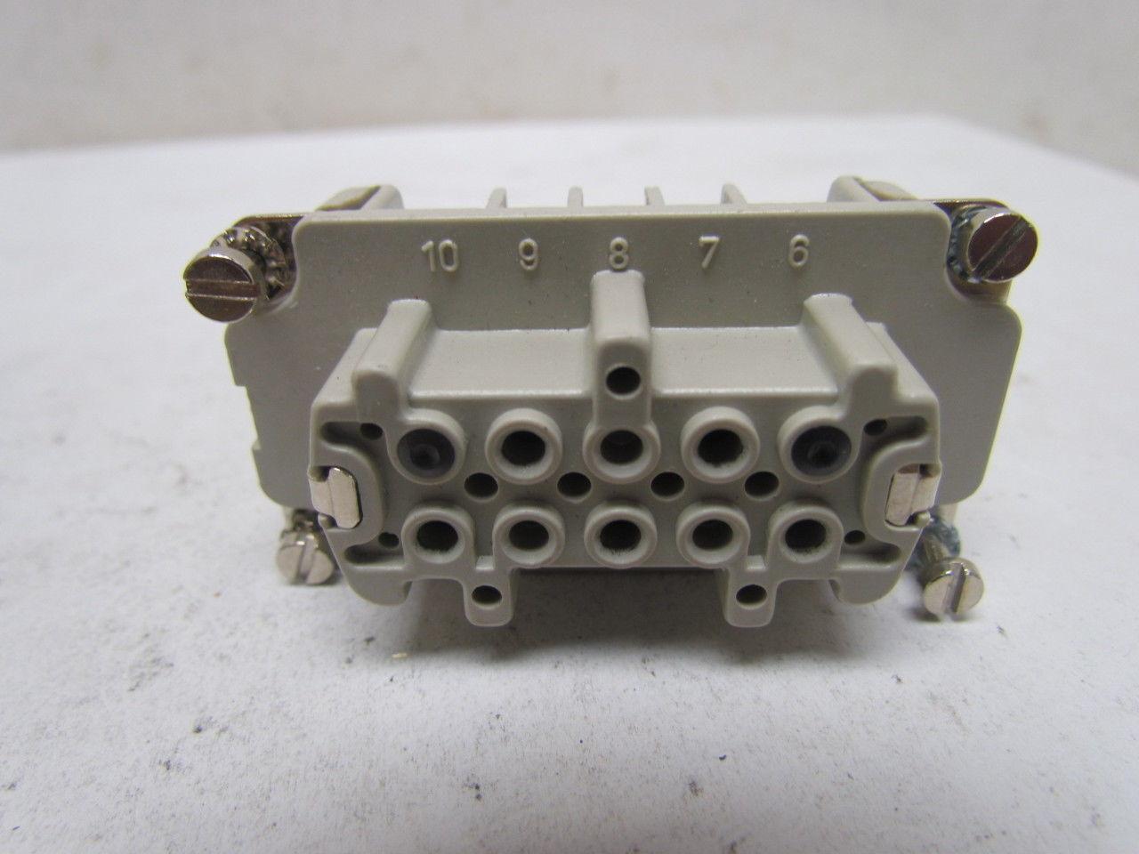 H-B 10T 5-Pin Cable Connector H-BE 16 Amp 500V Double Lever Housing Side Entry