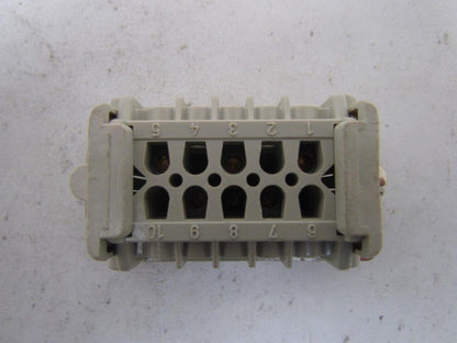 H-B 10T 5-Pin Cable Connector H-BE 16 Amp 500V Double Lever Housing Side Entry