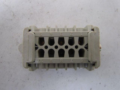 H-B 10T 5-Pin Cable Connector H-BE 16 Amp 500V Double Lever Housing Side Entry