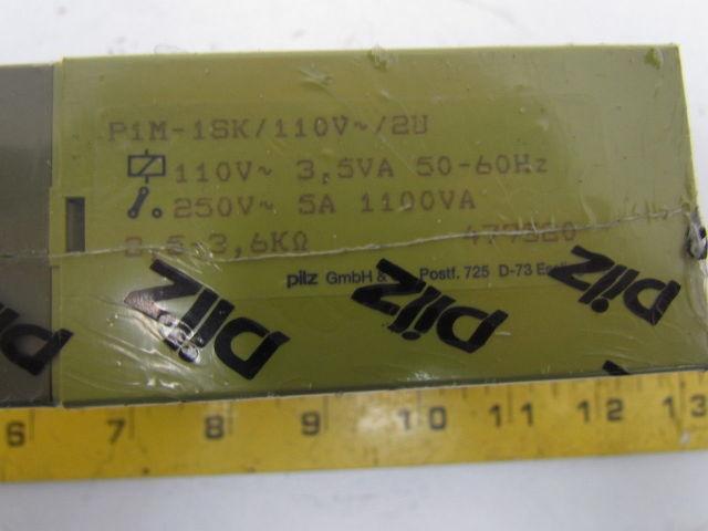 Pilz P1M-1SK P1M-1SK/110V-/2U Thermistor Protection Safety Relay 110V 3.5VA NEW