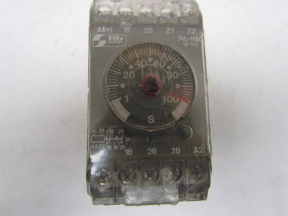 Pilz PA-1Nk/100s/FBM:10Kohm Safety Relay Timer 110V 3.5VA 100Sec PA-1NK NIB