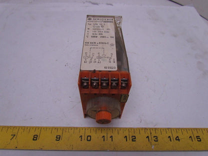 Schleicher Mikrolais SZB 52-S On-Delay Timer Relay 3Sec-60Hrs 110-115V