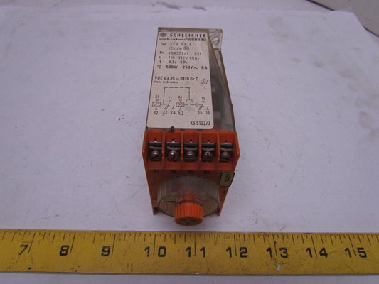 Schleicher Mikrolais SZB 52-S On-Delay Timer Relay 3Sec-60Hrs 110-115V