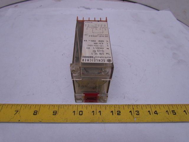 Schleicher Mikrolais SZB 52-S On-Delay Timer Relay 3Sec-60Hrs 110-115V