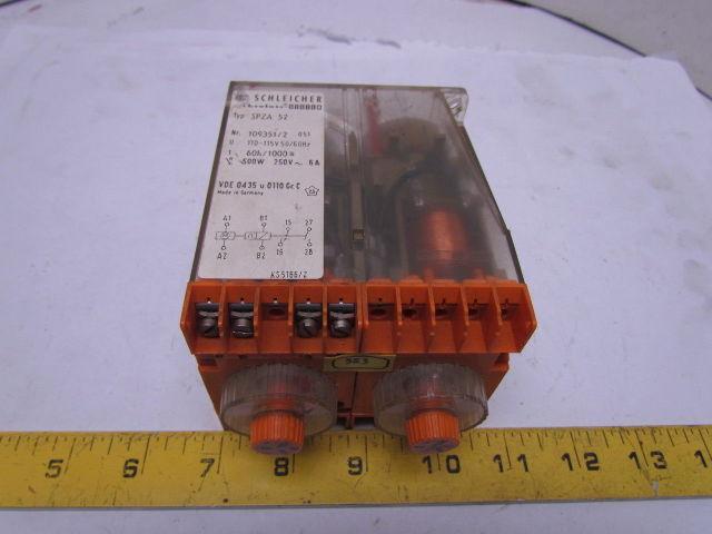 Schleicher SPZA 52 Repeat Cycle Timer 60Hrs/1000Sec Single Voltage 110-115V