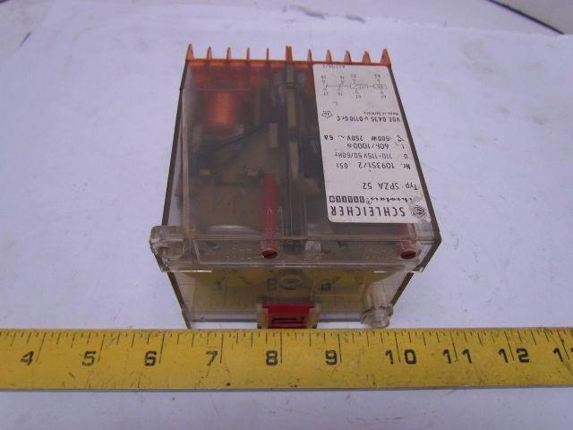 Schleicher SPZA 52 Repeat Cycle Timer 60Hrs/1000Sec Single Voltage 110-115V