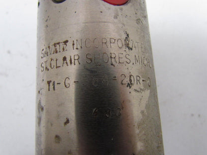 Savair T1-G-584-20R-0 Pneumatic Air Cylinder Trunnion Mount 1/4" NPT Ports Steel