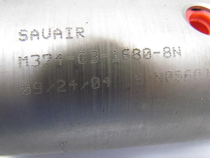 Savair M374-G3-1680-8N S/N05604 Pneumatic Air Cylinder 1/4"NPT Ports 3/4"Rod End