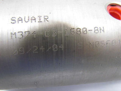 Savair M374-G3-1680-8N S/N05604 Pneumatic Air Cylinder 1/4"NPT Ports 3/4"Rod End