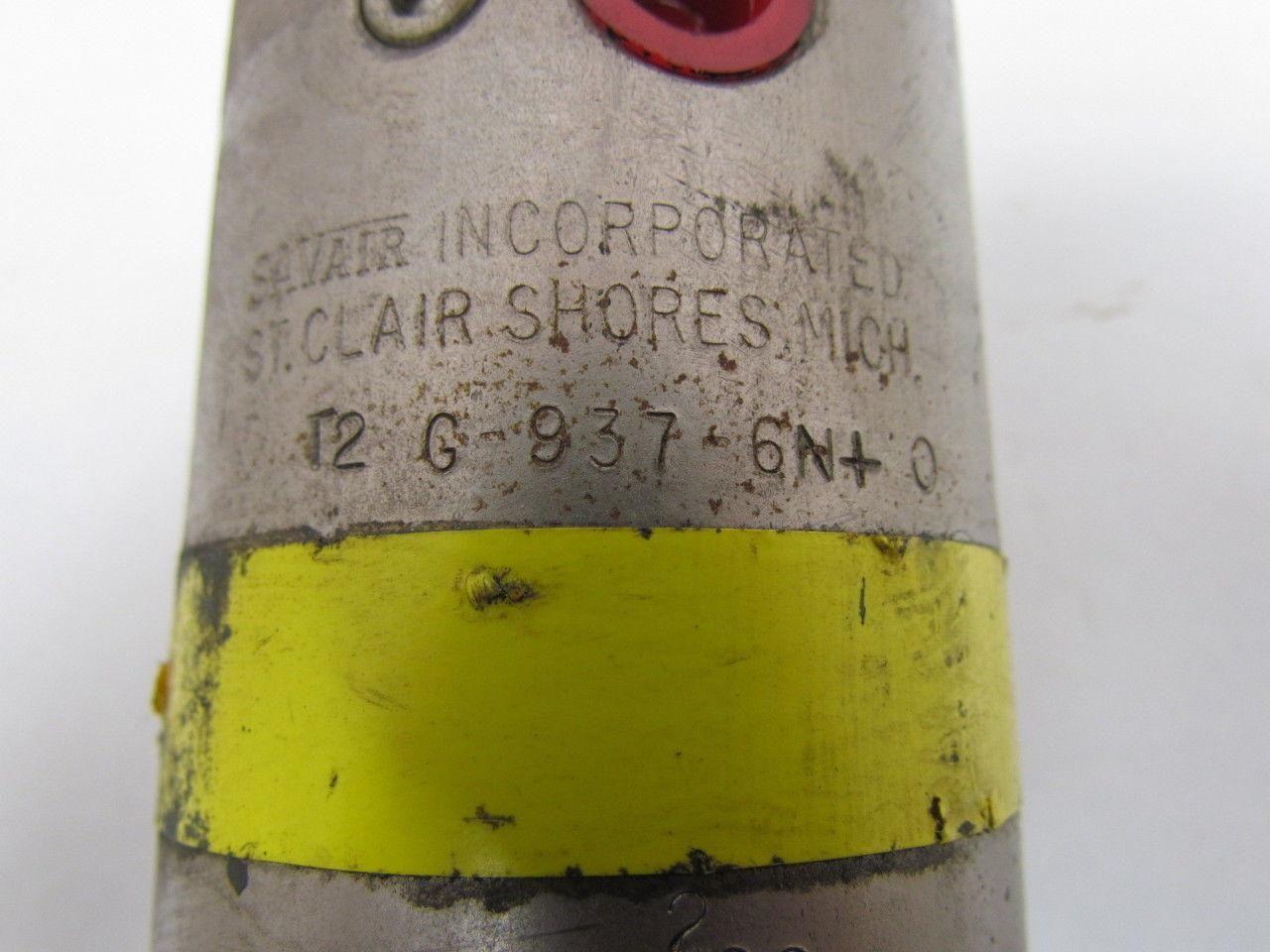 Savair T2 G 937-6N+0 Pneumatic Air Clamping Cylinder 1/4" Ports