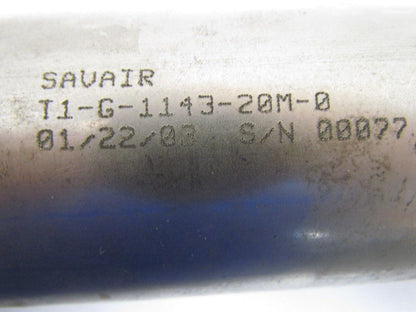 Savair T1 G 1143 20M 0 Pneumatic Air Clamping Cylinder Trunnion Mount 1/4" Ports