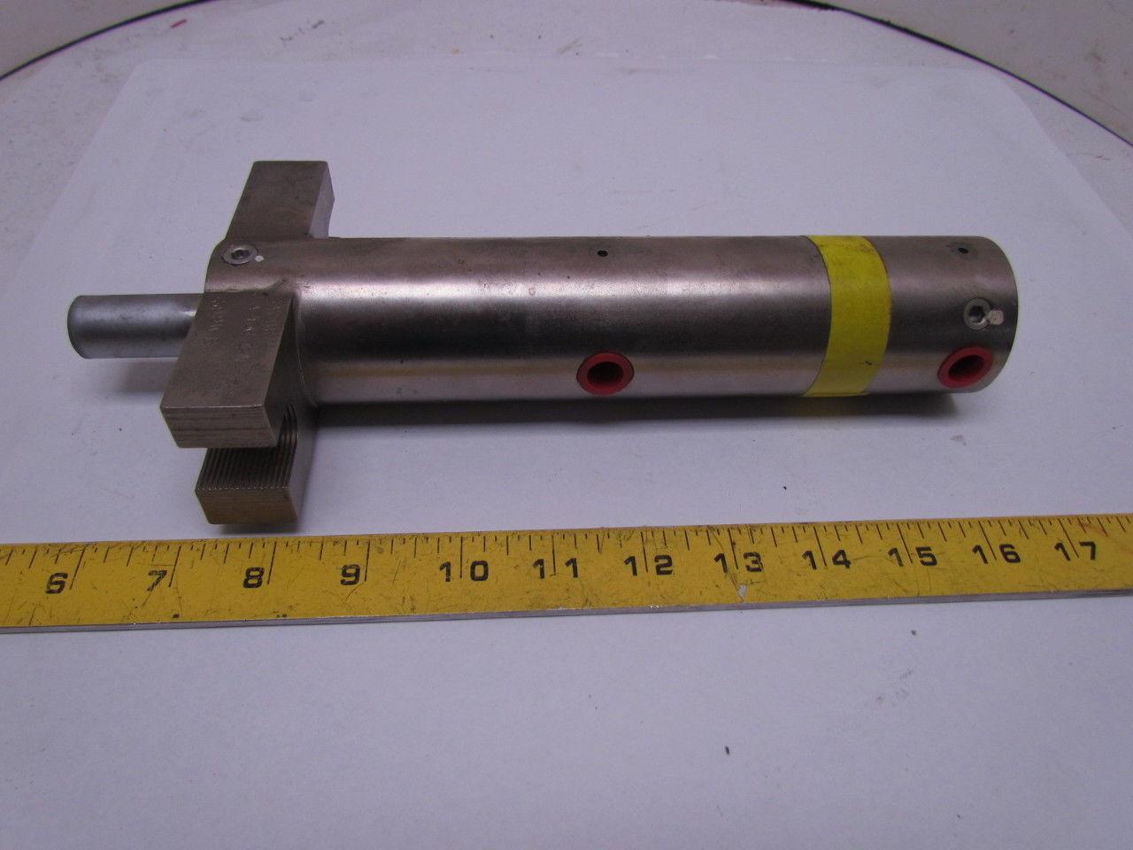 Savair J A 436 12N 399WB Pneumatic Air Clamping Cylinder 1/4" Ports 3/4" Rod End