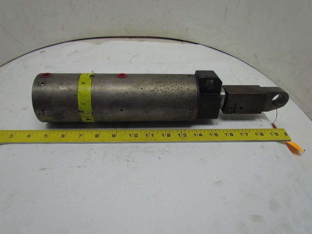 Savair T2 G 1143 12N+0 Pneumatic Air Clamping Cylinder 1/4" Ports Steel