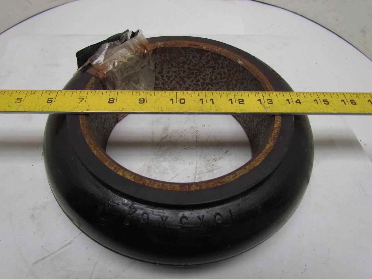 Cushothane 10x3x6-1/4 A000003532 Polyurethane Smooth Press-On Forklift Tire