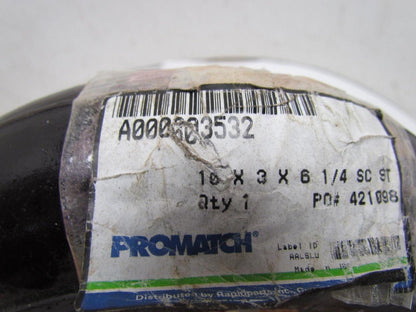 Cushothane 10x3x6-1/4 A000003532 Polyurethane Smooth Press-On Forklift Tire