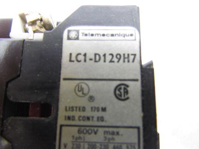 Telemecanique   LC1-D129H7 LC1-D129K Magnetic AC Contactor 110-120V Coil