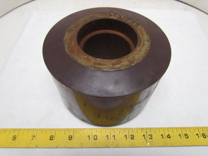 362 0971859 Polyurethane Smooth Hard Rubber Load Wheel 6" OD 4" Wide 2.82" Bore