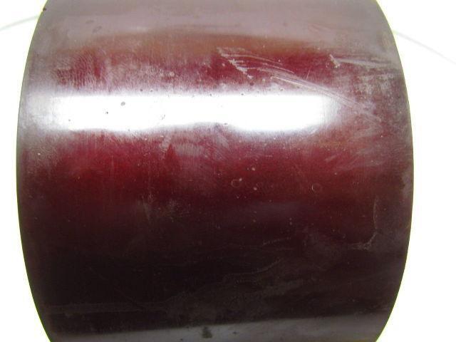 362 0971859 Polyurethane Smooth Hard Rubber Load Wheel 6" OD 4" Wide 2.82" Bore