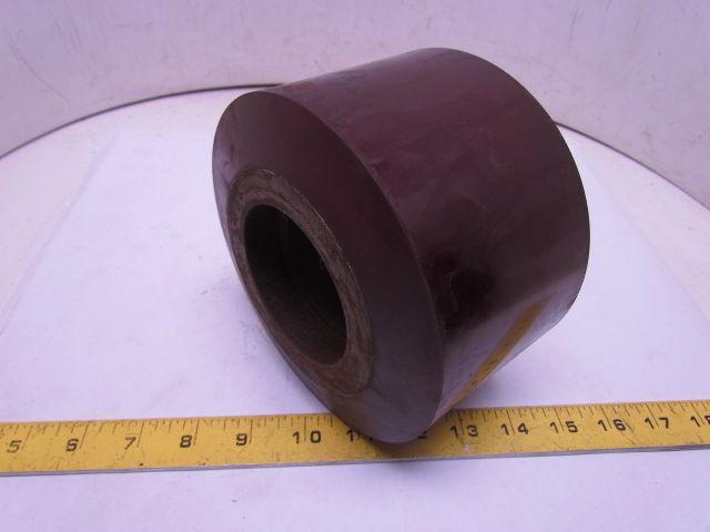 362 0971859 Polyurethane Smooth Hard Rubber Load Wheel 6" OD 4" Wide 2.82" Bore