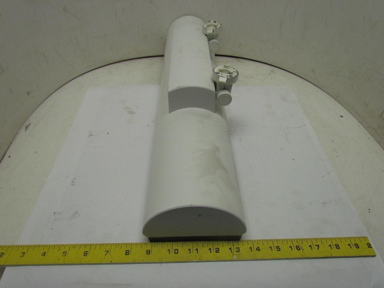 8279EWH FT40DL 2x40W Twin Tube Fluorescent Track Light Fixture Side Mount White