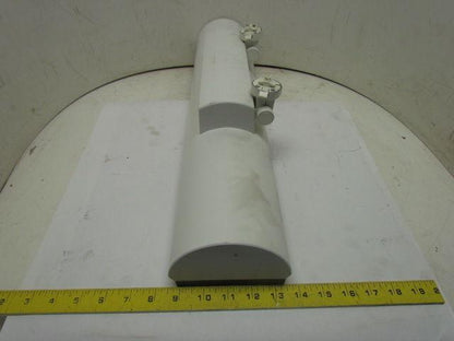 8279EWH FT40DL 2x40W Twin Tube Fluorescent Track Light Fixture Side Mount White