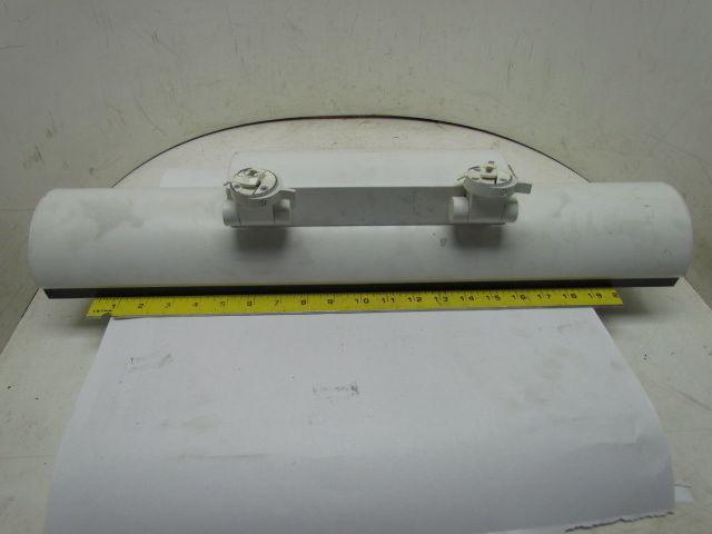 8279EWH FT40DL 2x40W Twin Tube Fluorescent Track Light Fixture Side Mount White