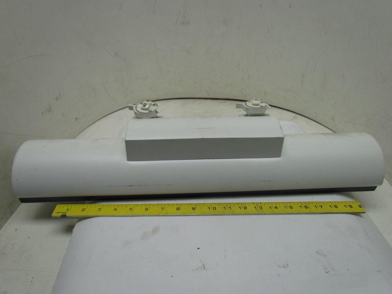 8279EWH FT40DL 2x40W Twin Tube Fluorescent Track Light Fixture Side Mount White