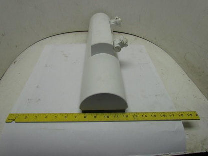 8279EWH FT40DL 2x40W Twin Tube Fluorescent Track Light Fixture Side Mount White