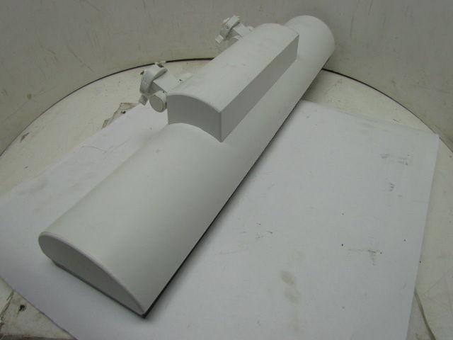 8279EWH FT40DL 2x40W Twin Tube Fluorescent Track Light Fixture Side Mount White
