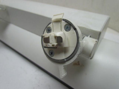 8279EWH FT40DL 2x40W Twin Tube Fluorescent Track Light Fixture Side Mount White