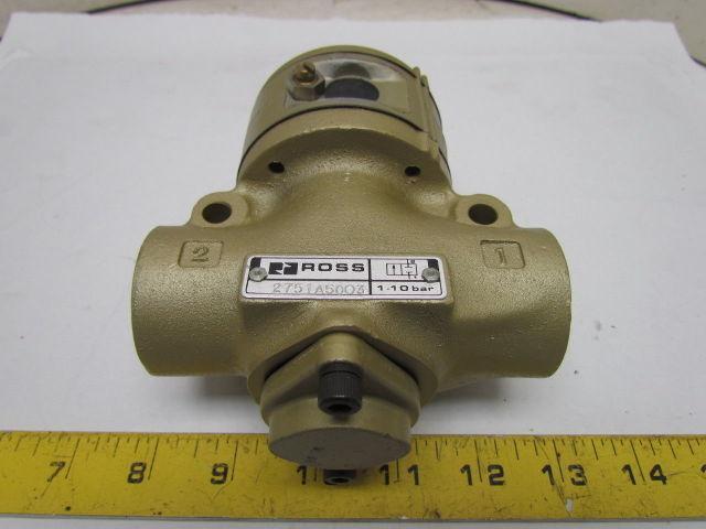 Ross 2751A5003 Inline Valve 2-Way Normally Closed 3/4" NPT NEW 1-10 Bar