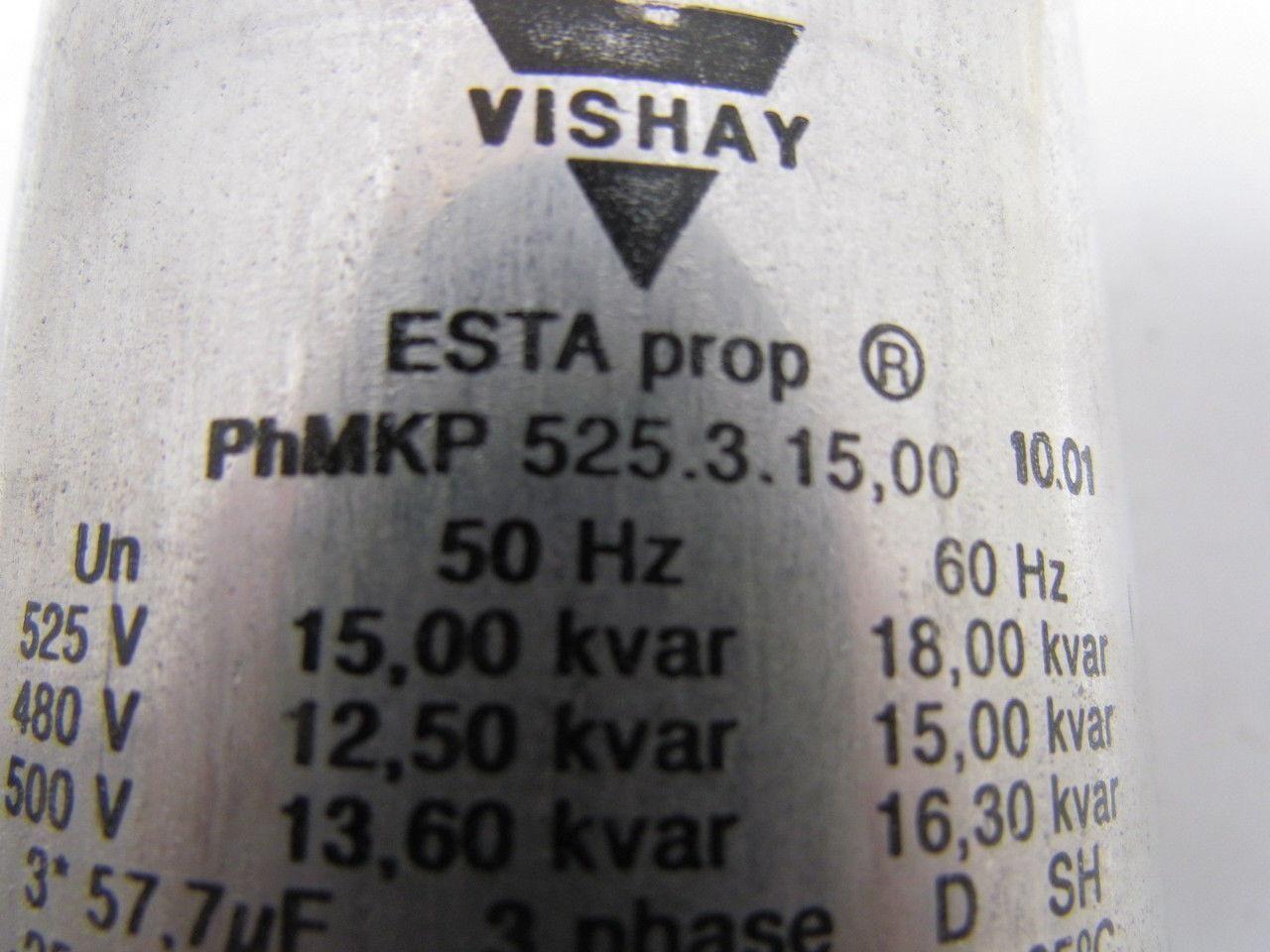 VISHAY PhMKP ESTAProp 525.3.15,00 Low Voltage Capacitor 480V 3Ph 57.7uF