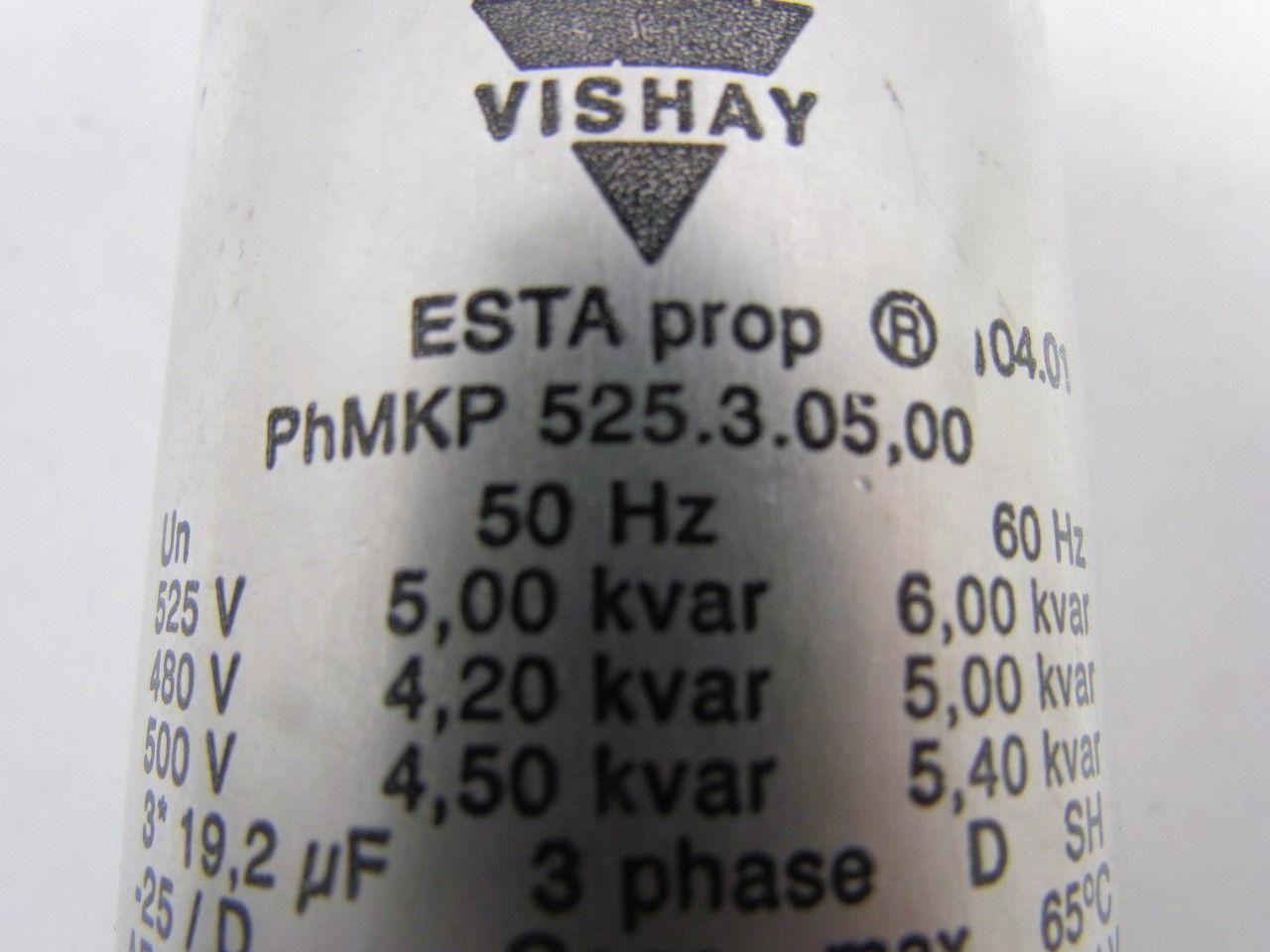 VISHAY PhMKP ESTAProp 525.3.05,00 Low Voltage Capacitor 480-500-525V 3x19.2uF
