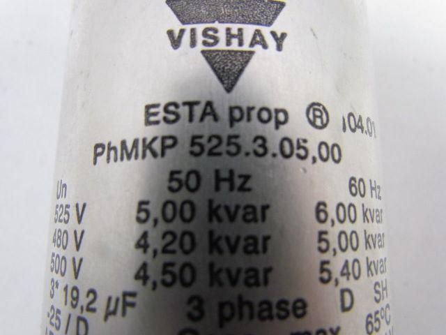 VISHAY PhMKP ESTAProp 525.3.05,00 Low Voltage Capacitor 480-500-525V 3x19.2uF