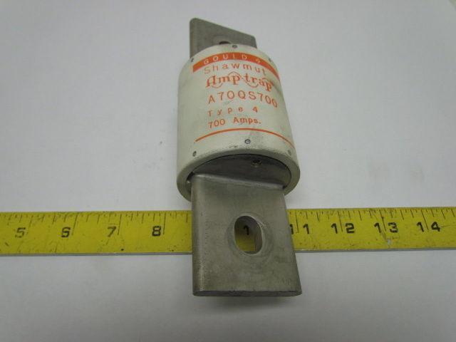 Gould Shawmut A70QS700 Amp-Trap Semiconductor Protection Fuse 700A Type 4