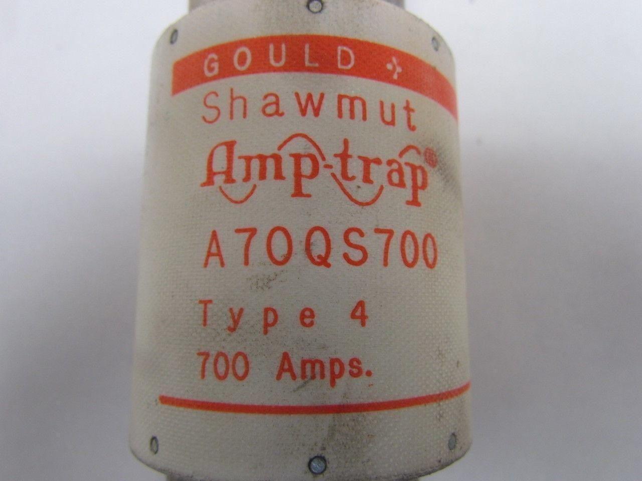 Gould Shawmut A70QS700 Amp-Trap Semiconductor Protection Fuse 700A Type 4