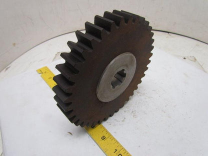 37T-C-3154M Phenolic Spur Gear 37T 6DP 20° 1" Face 6-1/2" OD Metal Spline Hub