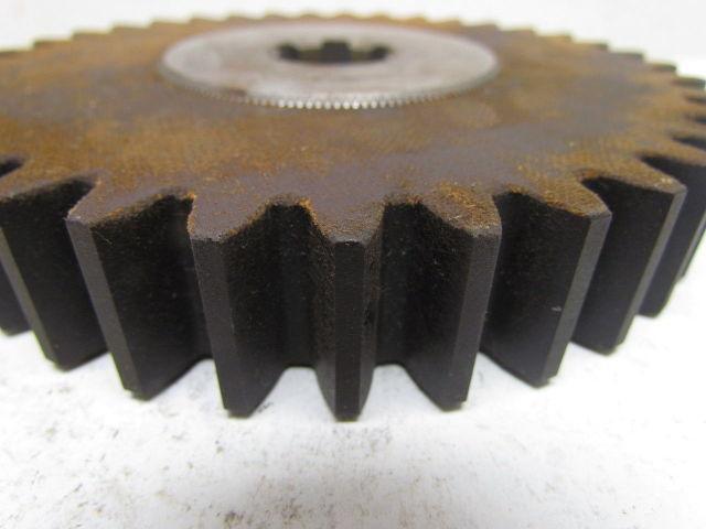 37T-C-3154M Phenolic Spur Gear 37T 6DP 20° 1" Face 6-1/2" OD Metal Spline Hub