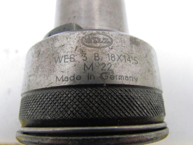 WES 3 B 18x14.5 M22 Quick Change Torque Control Tap Adapter Tap Size M18 11/16"