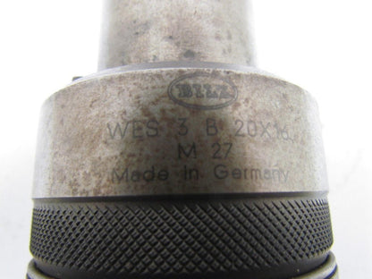 WES 3 B 20x16 M27 Quick Change Torque Control Tapping Adapter Tap Sz M20 13/16"