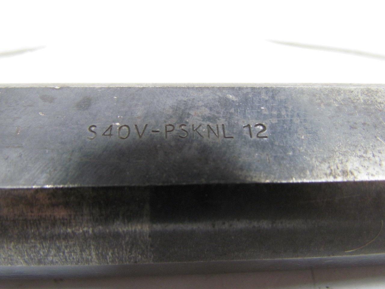 S40V-PSKNL 12 Boring Bar Square Insert Left-Hand 9.62" OAL 1-1/2"Dia