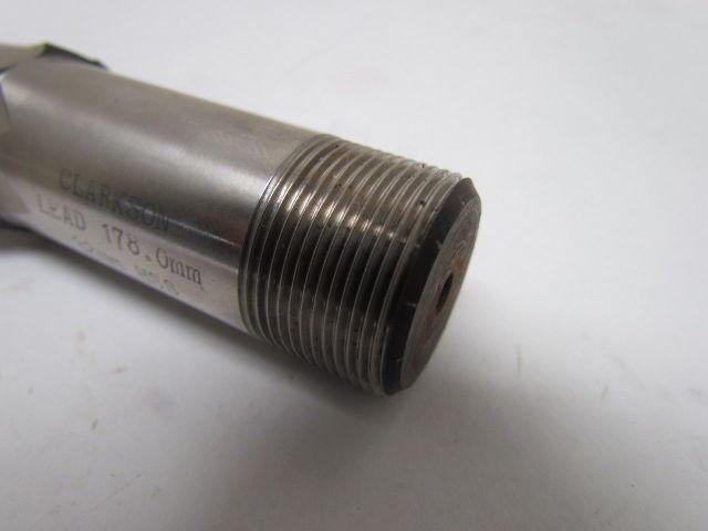 Clarkson 32mm SS Slot Drill 2-Flute M25x1.25 Screw Shank HSS 4" OAL 178mm Lead