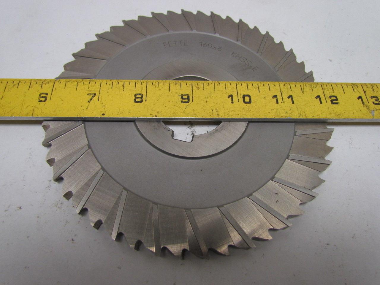Fette 1082107 Staggered Tooth Side Milling Cutter 160x6x40 KHSS-E 48-Teeth