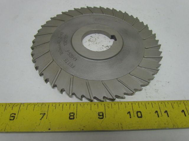 Fette 1082107 Staggered Tooth Side Milling Cutter 160x6x40mm KHSS-E Z=48 Teeth