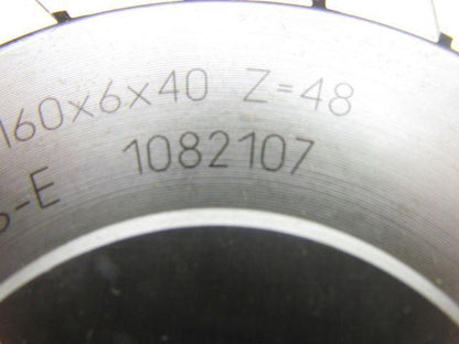 Fette 1082107 Staggered Tooth Side Milling Cutter 160x6x40mm KHSS-E Z=48 Teeth