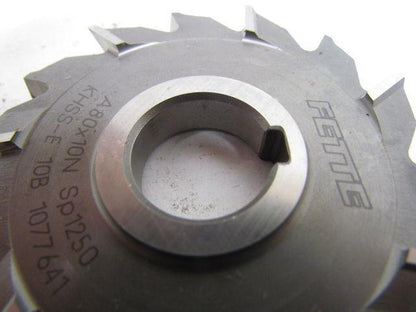 Fette 80x10x22mm Staggered Tooth Side Milling Cutter A80x10N Sp1250 KHSS-E 10B