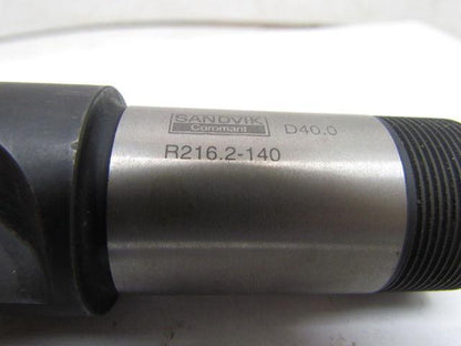 Sandvik R216.2-140 Indexable End Mill Cutter 40mm Dia 2-Insert 32mm Screw Shank