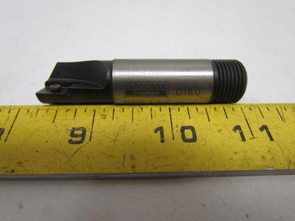 R216.2-116 5N0490938 Indexable End Mill Cutter 16mm Dia 1Insert 16mm Screw Shank