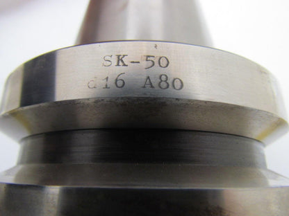 SK-50 d16 A80 Tool Holder 5/8" End Mill SK50 Taper 3-1/8" Projection