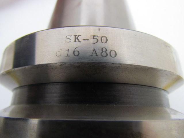 SK-50 d16 A80 Tool Holder 5/8" End Mill SK50 Taper 3-1/8" Projection